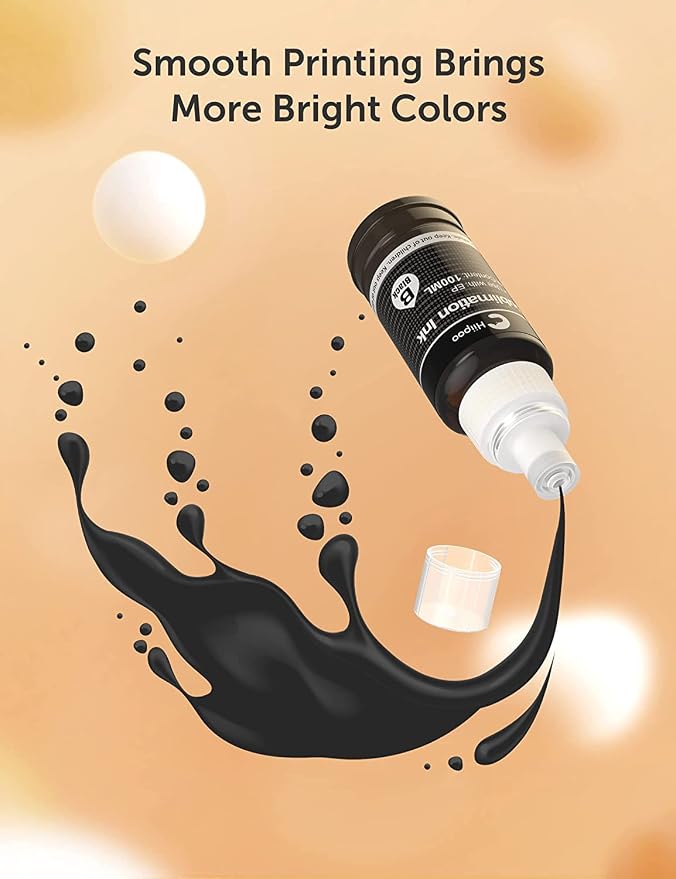 Hiipoo Sublimation Ink Refilled Bottles Compatible - Image 3