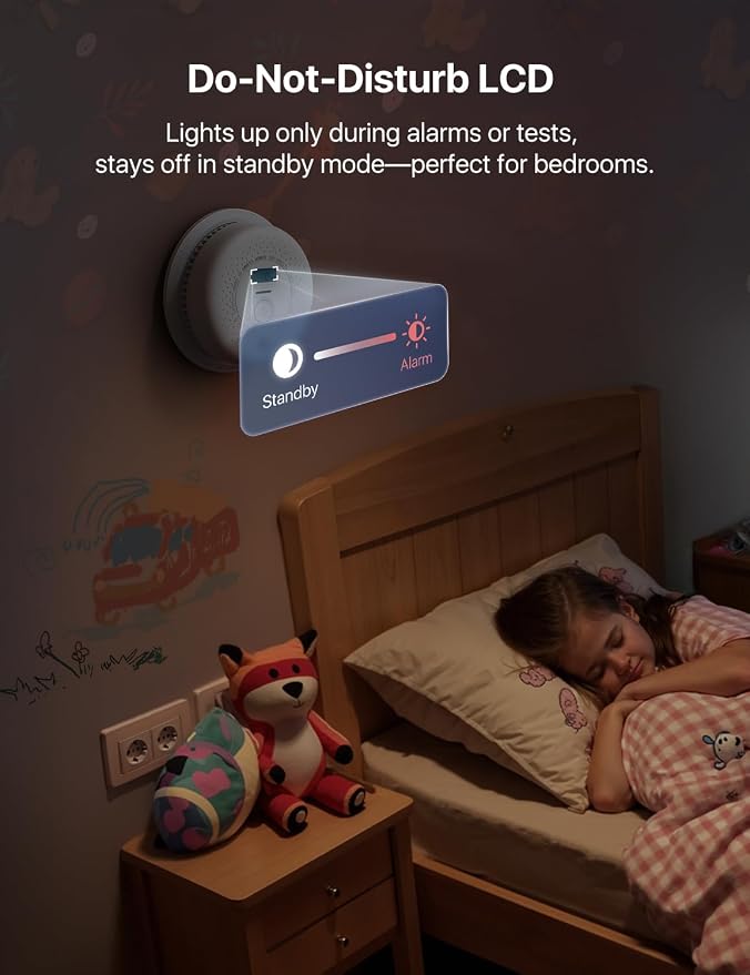X-Sense Smoke Detector Carbon Monoxide Detector Combo, 10-Year Battery Smoke - Image 6