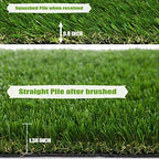 Premium Artificial Grass 7' x 31' Outdoor Rug, 1.38"" Realistic Thick Turf - Image 4