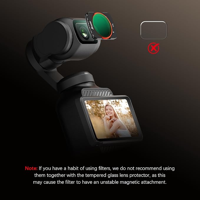 AMAZEAR Lens Screen Protector for DJI Osmo Pocket 4/3 / Xtra Muse, Pocket4 - Image 8