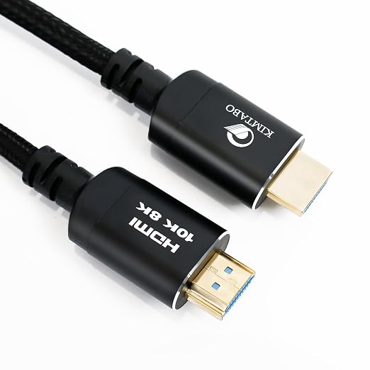 HDMI 2.1 Cable, 1.5 Feet, High Speed 48Gbps by KIMTABO