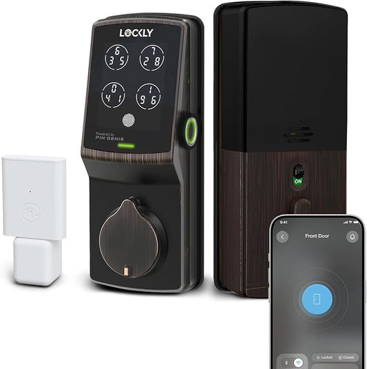Lockly Secure Pro Smart Deadbolt, Wi-Fi Smart Lock, Keyless Entry by Lockly