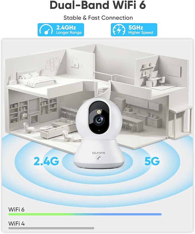 blurams 8MP Indoor Camera, 360° PTZ Baby Monitor, Pet Camera - Image 7