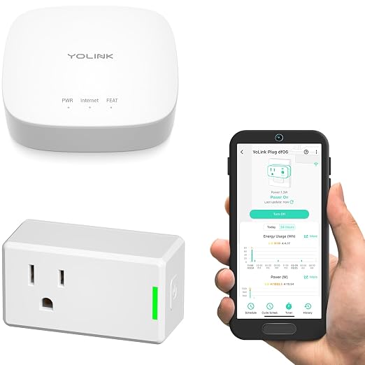YoLink Plug Mini, Ultra-Compact Smart Outlet by YoLink