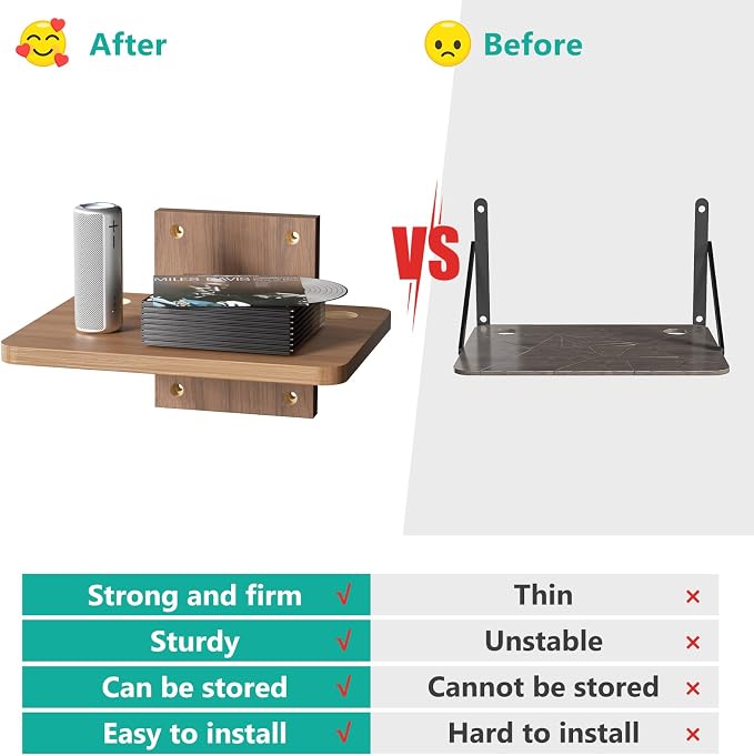 WALI Floating TV Shelf, 1 Tier Projector Shelf - Image 5