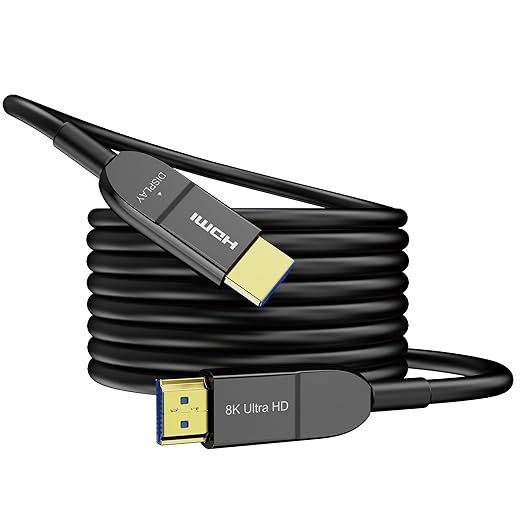 8K Fiber Optic HDMI Cable 75FT, Long Active HDMI 2.1 Cable 48Gbps Ultra High by Anehmeta