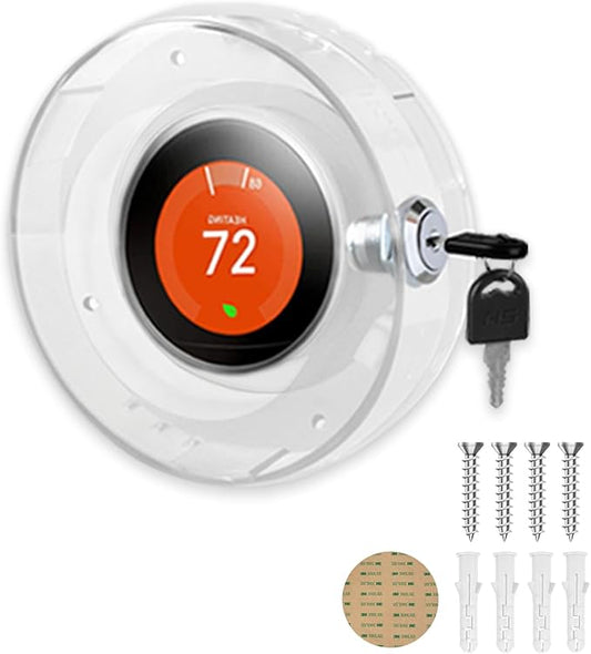 Round Thermostat Lock Case by Lifeneedssparkstofly