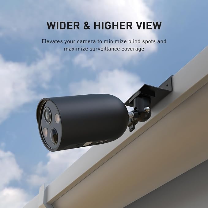 Holicfun Gutter Mount for Ring, and Arlo Outdoor Security Cameras, No-Drill - Image 2