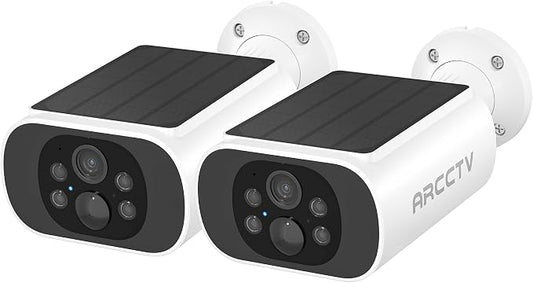 ARCCTV Solar Security Camera Outdoor Wireless, 4MP Battery Powered Home by ARCCTVSecurity