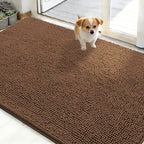 OLANLY Dog Door Mat for Muddy Paws 50x30, Super Absorbent Chenille Mud Mat by OLANLY