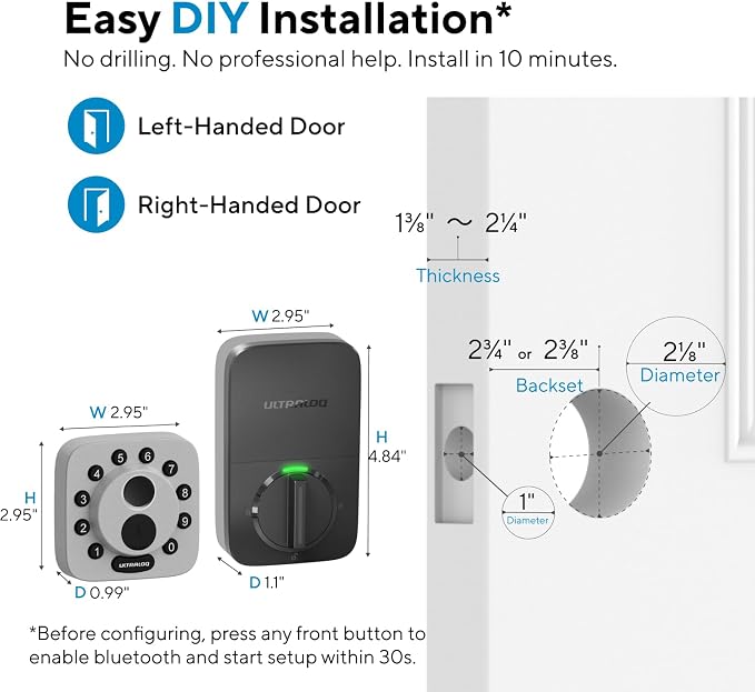 ULTRALOQ Bolt SE Smart Lock, Built-in Wi-Fi, Matter Over Thread, Works - Image 9