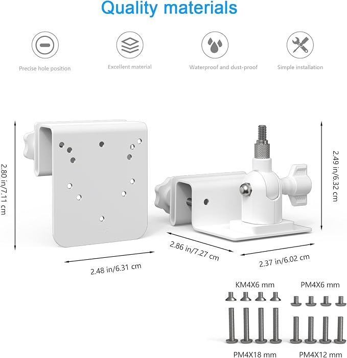 Gutter Mount for SEHMUA RBX-S40/S44/S45/SD22 Solar Outdoor Camera Bracket - Image 2