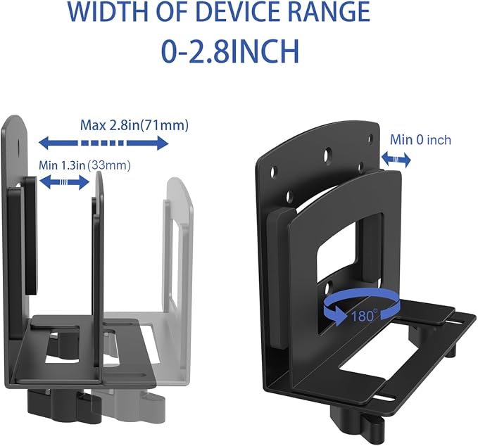 Monzlteck Adjustable Small Device Wall Mount Or VESA Mount Behind the Monitor - Image 4