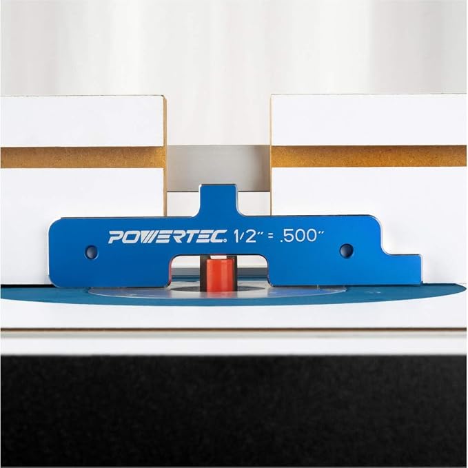 POWERTEC 7pc Set Router Table Setup Bars, 3-Gauges-in-One Aluminum Setup Blocks - Image 4