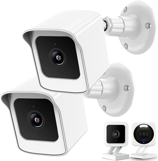 PEF Mount for All-New Wyze Cam V4 and V3, Weatherproof Protective Cover and 360 by PEF