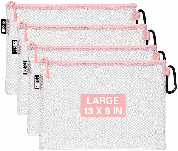 GOBAGS Air Production Large Clear Zipper Pouch – Cable Organizer & Travel Gear by Unknown