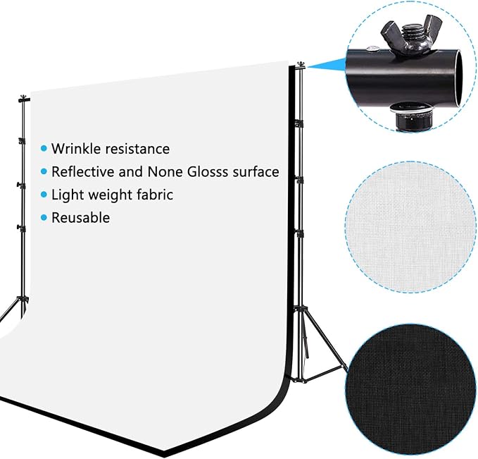SLOW DOLPHIN 10 x 8.5 ft Photography Photo Video Studio Background Stand - Image 5