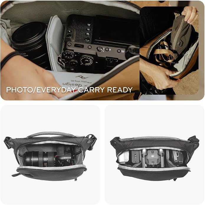 Peak Design Everyday Sling 6L, Padded Adjustable Shoulder Strap - Image 6