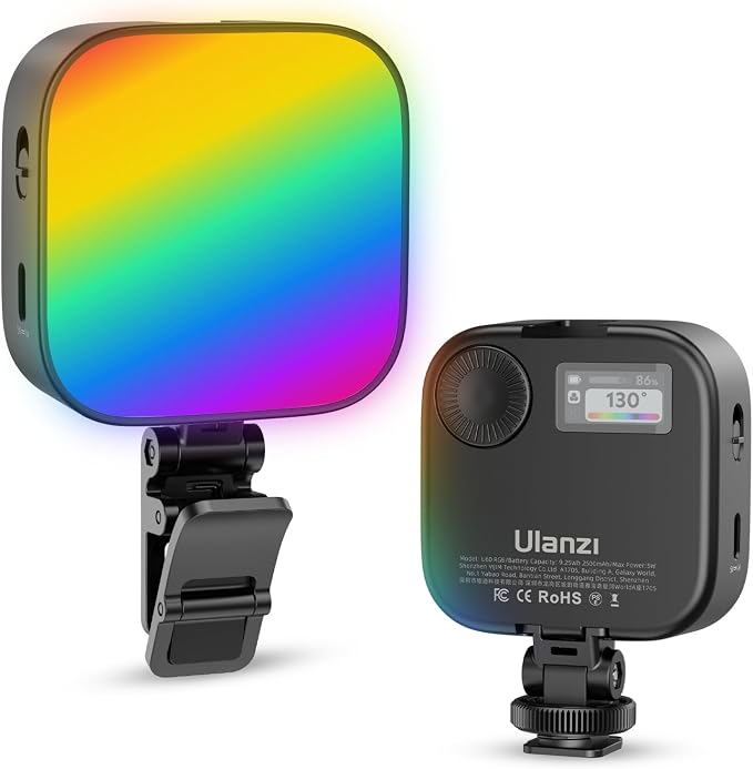ULANZI U60 RGB Video Lights Black LED Camera Light 360° Full Color Portable by ulanzi
