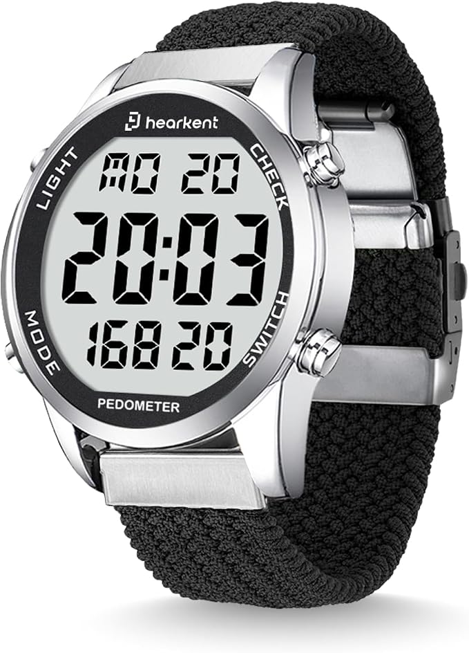 Hearkent Pedometer Watch for Walking Steps and Miles-Men&Women-Step Counter for by Hearkent