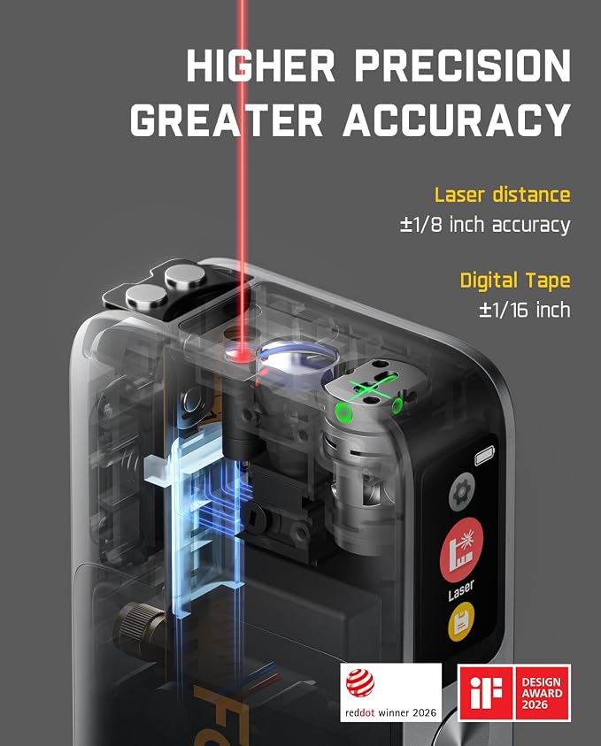 Fanttik A10 Apex 3-in-1 Digital Laser Tape Measure - Image 4