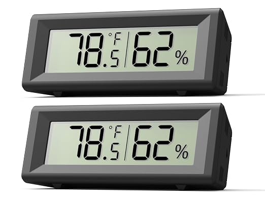 Small Digital Hygrometer, Humidity Meter, Indoor Thermometer, Room Temperature by PFTTDD