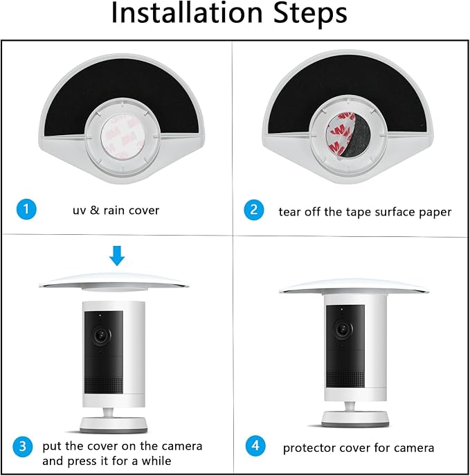 UV Rain Cover Compatible with Ring Outdoor Cam Plus, Weatherproof Camera - Image 3