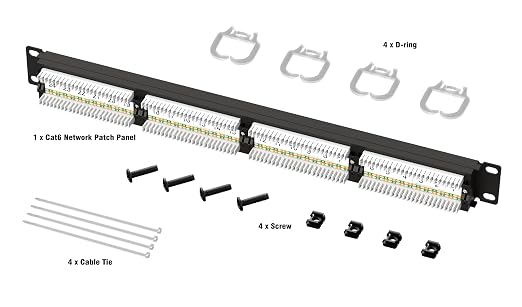 iwillink 24 Port Patch Panel, 10Gbps Cat6 Patch Panel, RJ45 Keystone Network - Image 6