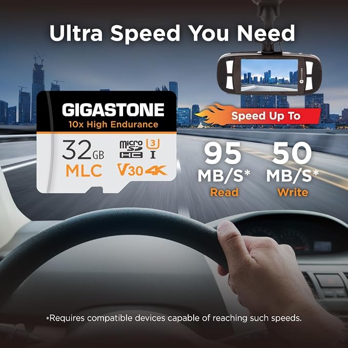 GIGASTONE Industrial 32GB MLC Micro SD Card, 4K Video Recording, Security Cam - Image 2
