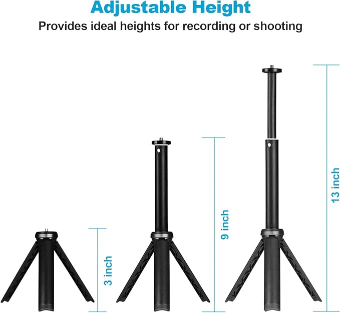 NexiGo Lightweight Mini Tripod for Camera/Phone/Webcam, Extendable Stand - Image 4