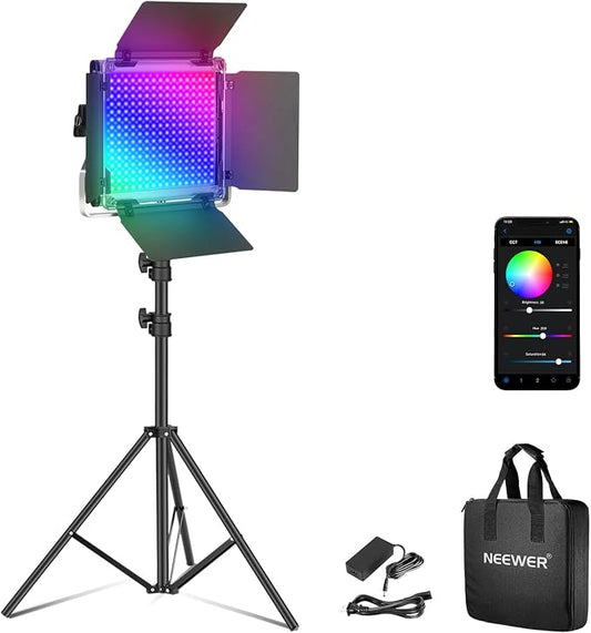 NEEWER Upgraded RGB LED Studio Video Light by Neewer