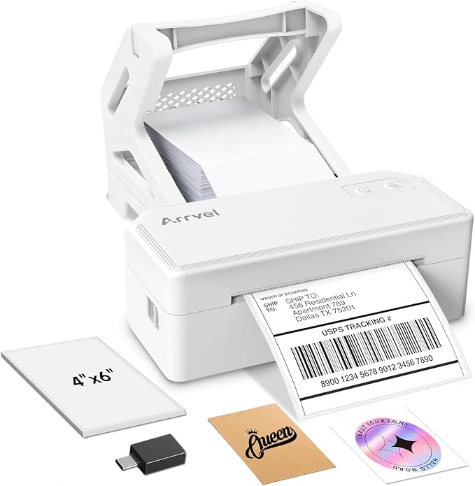 Bluetooth Thermal Label Printer by Arrvel