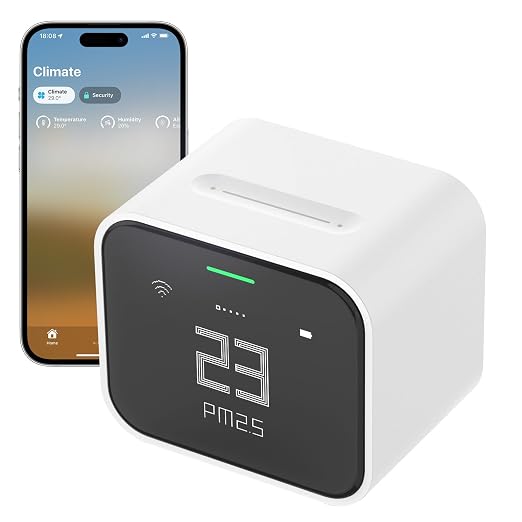 Qingping Air Monitor Lite, Apple HomeKit Compatible Wi-Fi Indoor Air Quality by Qingping