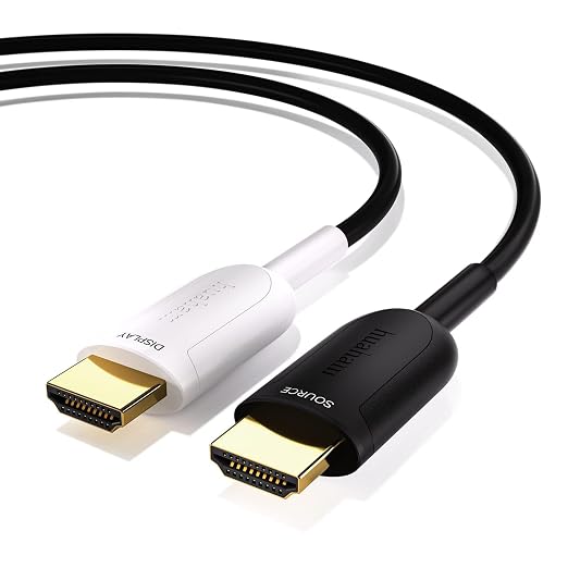 10K 8K HDMI 2.1 Cable Fiber Optic 10ft, 48Gbps Ultra High Speed HDMI Cable by HUAHAM