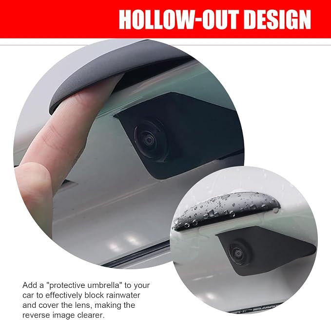 Rear View Camera Rain Cover, Universal Backup Camera Rain Shield, Automotive - Image 6