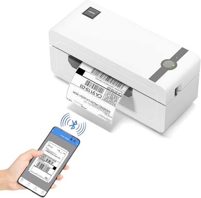 JADENS Bluetooth Thermal Label Printer, 4x6 Wireless Label Printer by JADENS