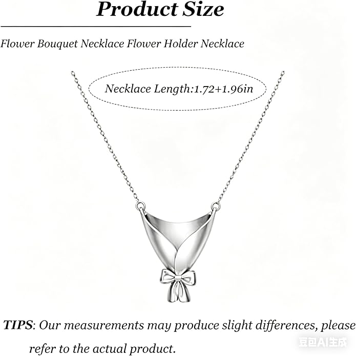 Flower Holder Necklace for Women Creative Mini Wearable Floral Vase Necklaces - Image 6