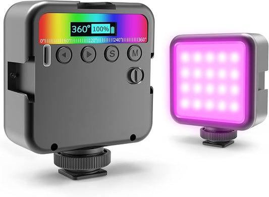 Altson Magnetic RGB Led Video Light LED Camera Light 360° Full Color Portable by ALTSON