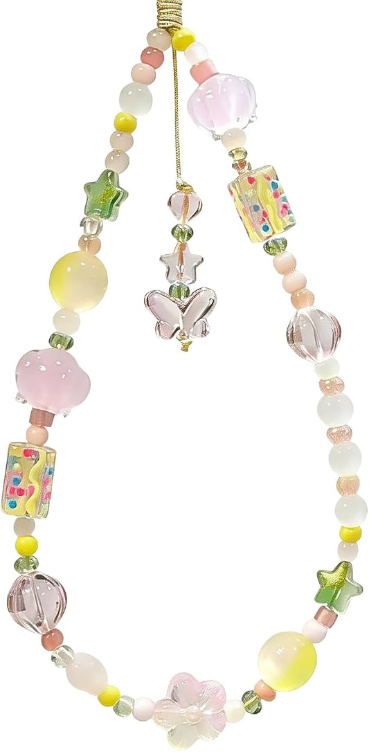 Beaded Camera Wrist Strap Cute Digital Camera Charm Lanyard, Phone Wristlet by CasaPopz