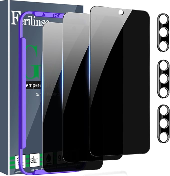 Ferilinso 3 Pack Privacy Screen Protector by Ferilinso