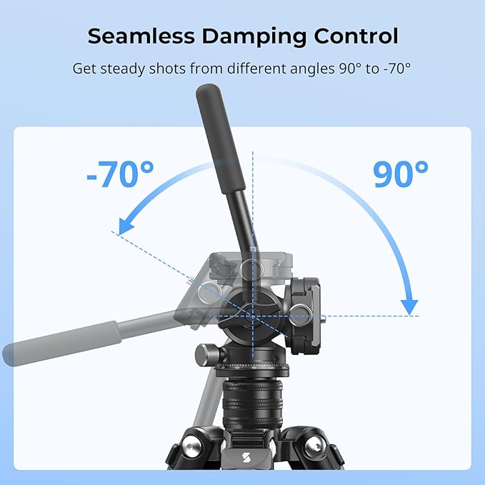 SmallRig CH3 Video Head, Tripod Fluid Head Pan Tilt Head - Image 4