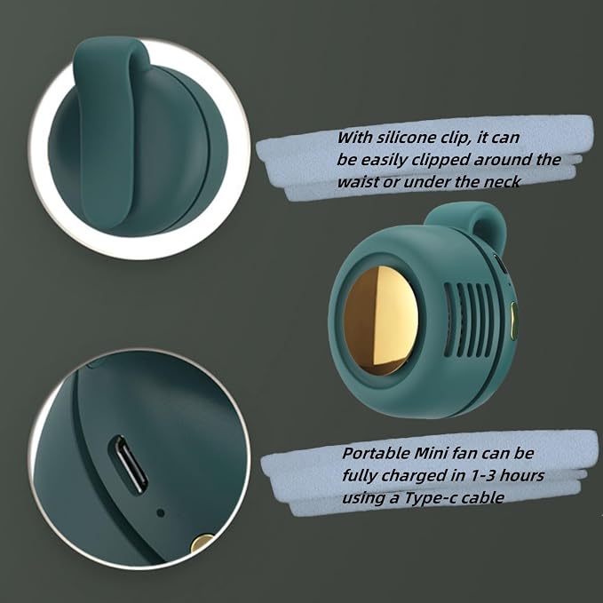Portable Clip On Fan for Shirt, Mini Fan - Image 4