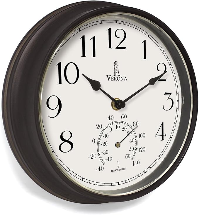 Outdoor Clocks for Patio Waterproof by LovelyHomeEssentials