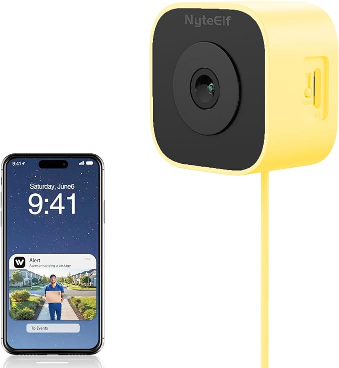 3MP Window Cameras for Home Security, Security Camera, 2K Full Color Night by NyteElf