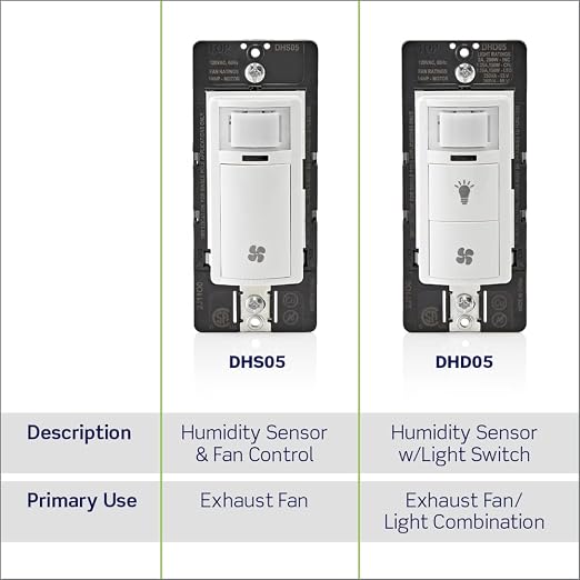 Leviton Humidity Sensor Switch for Bathroom Exhaust Fan, Automate Ventilation - Image 11