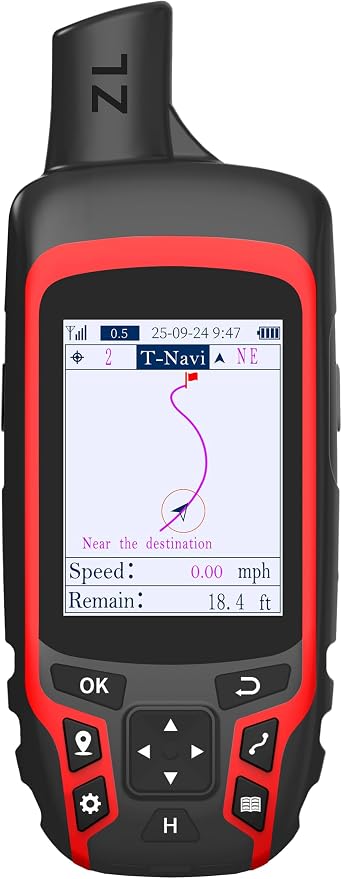 A6 Handheld GPS for Hiking, Rugged and Compact GPS Navigator by NiesahYan