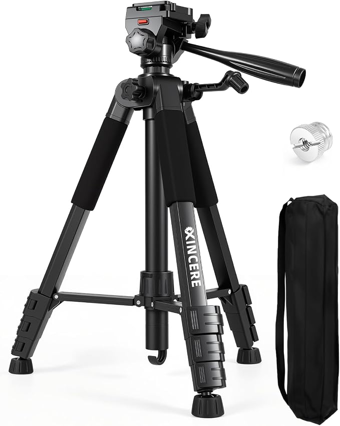 60 Inches Heavy Duty Aluminum Tripod, 0.8mm Thick Laser Level Tripod by Xincere