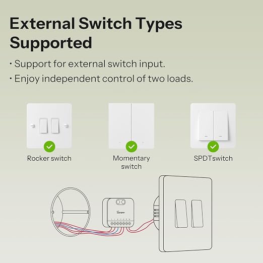 SONOFF MINI Duo 2-Channel Zigbee Smart Switch, Zigbee 3.0, 16A Total Load - Image 4