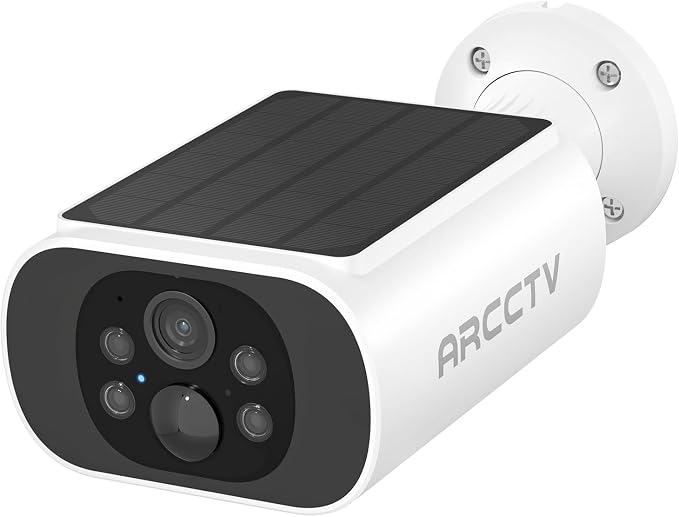 ARCCTV Solar Security Camera Outdoor Wireless, 4MP Battery Powered Home by ARCCTVSecurity