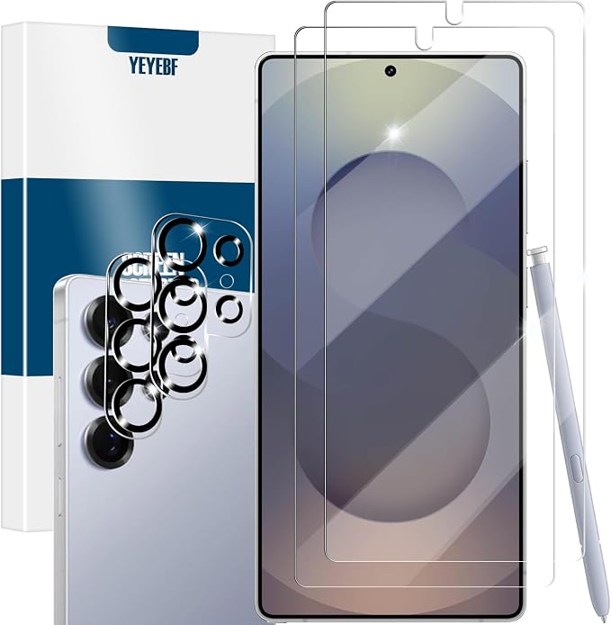 Screen Protector for Samsung Galaxy S25 Ultra, Tempered Glass for Galaxy S25 by YEYEBF